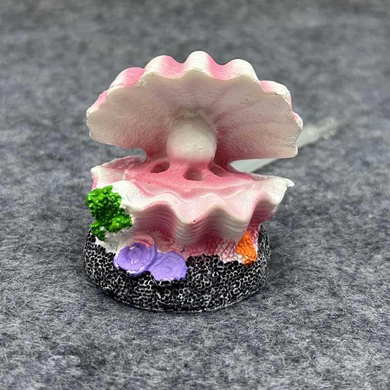 Aquarium Fish Cartoon - Cute Shell Shape Bubble Stone Oxygen