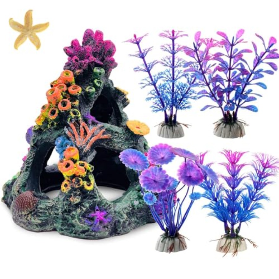Aquarium Fish Betta - Fish Tank Decoration Set, Aquarium Decor