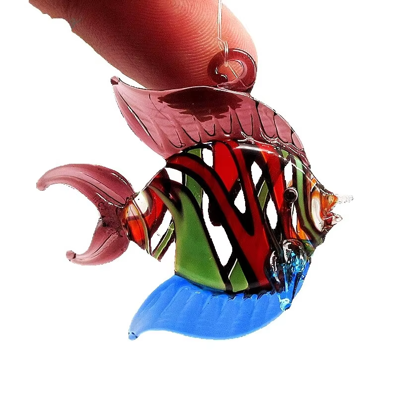 Aquarium Fish Dolphin - Aquarium Decoration Floating Glass Fish Trinkets