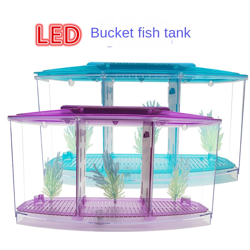 Aquarium Fish Betta - Mini Small Fish Tank Aquarium, Betta