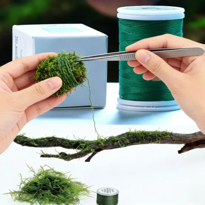 Aquarium Fish Hideout - AQUA NEST 200m/roll Naturally Degradable Moss