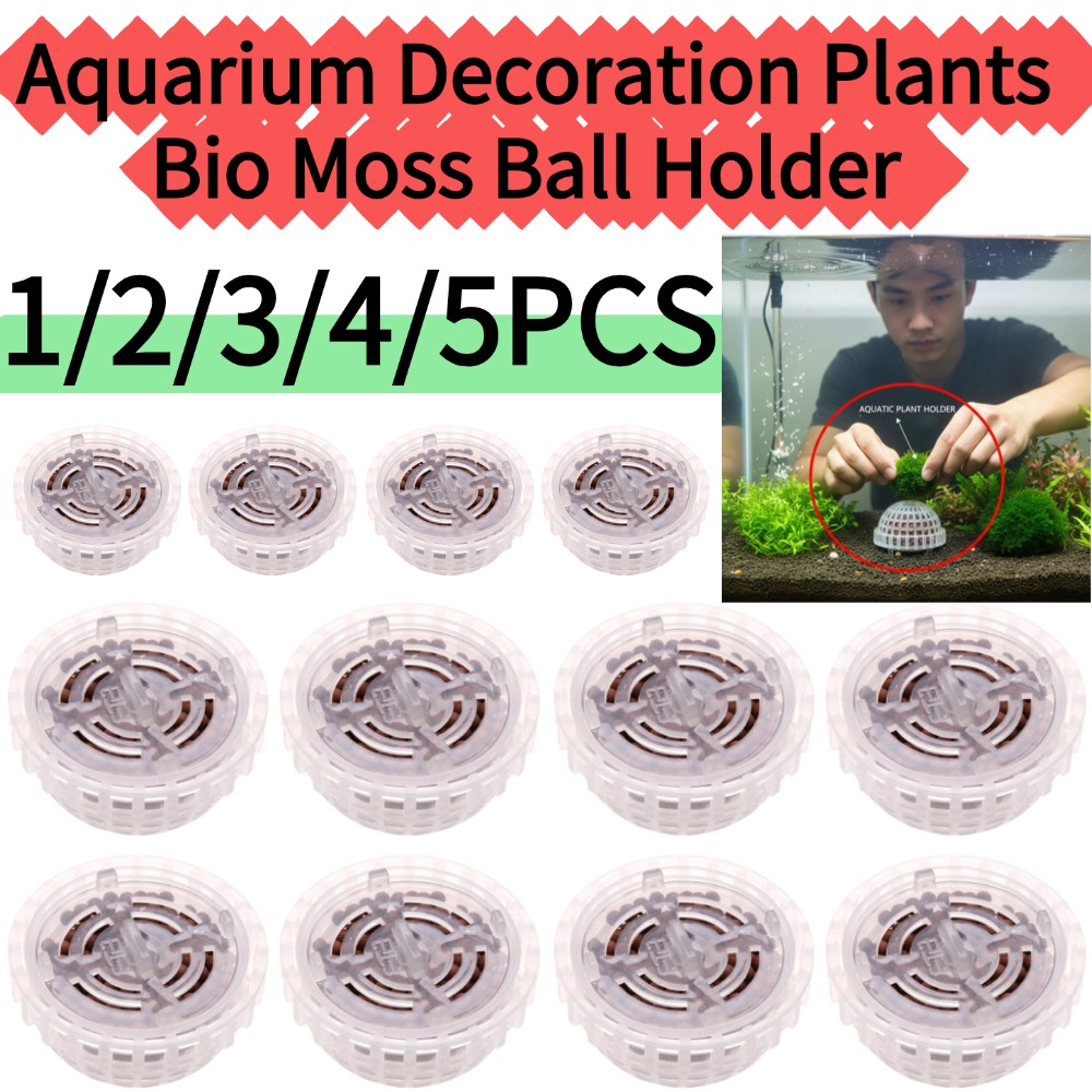 Aquarium Fish Ball - 1/2/3/4/5PCS Aquarium Decoration Plants Bio Moss