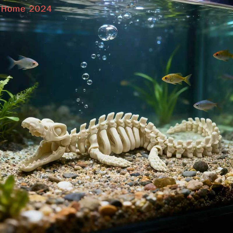 Aquarium Fish Cartoon - 1Pcs Large Dinosaur Bone Replica With