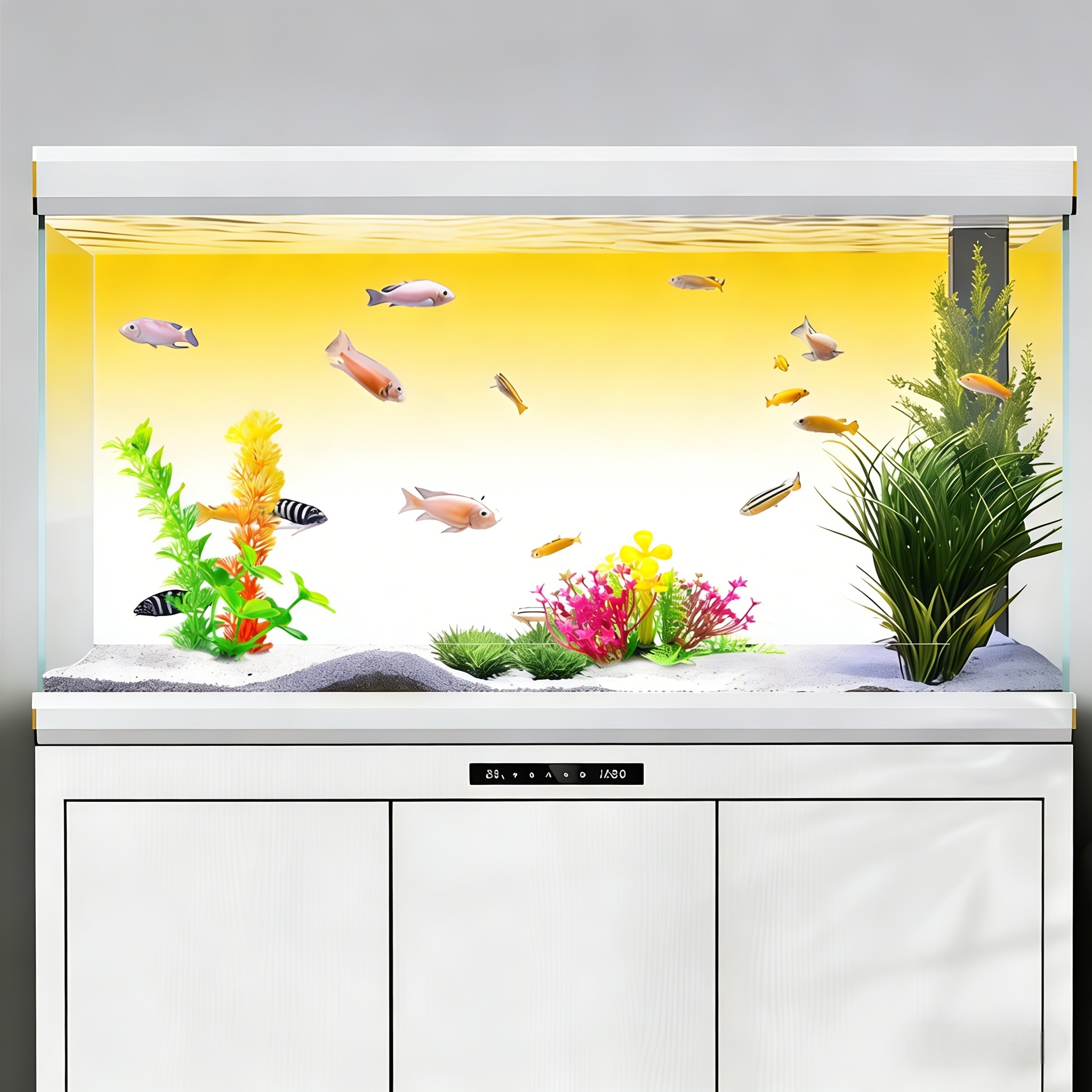 Yellow and white gradient，Fish - Aquarium Fish Yellow บทวิจารณ์และราคา