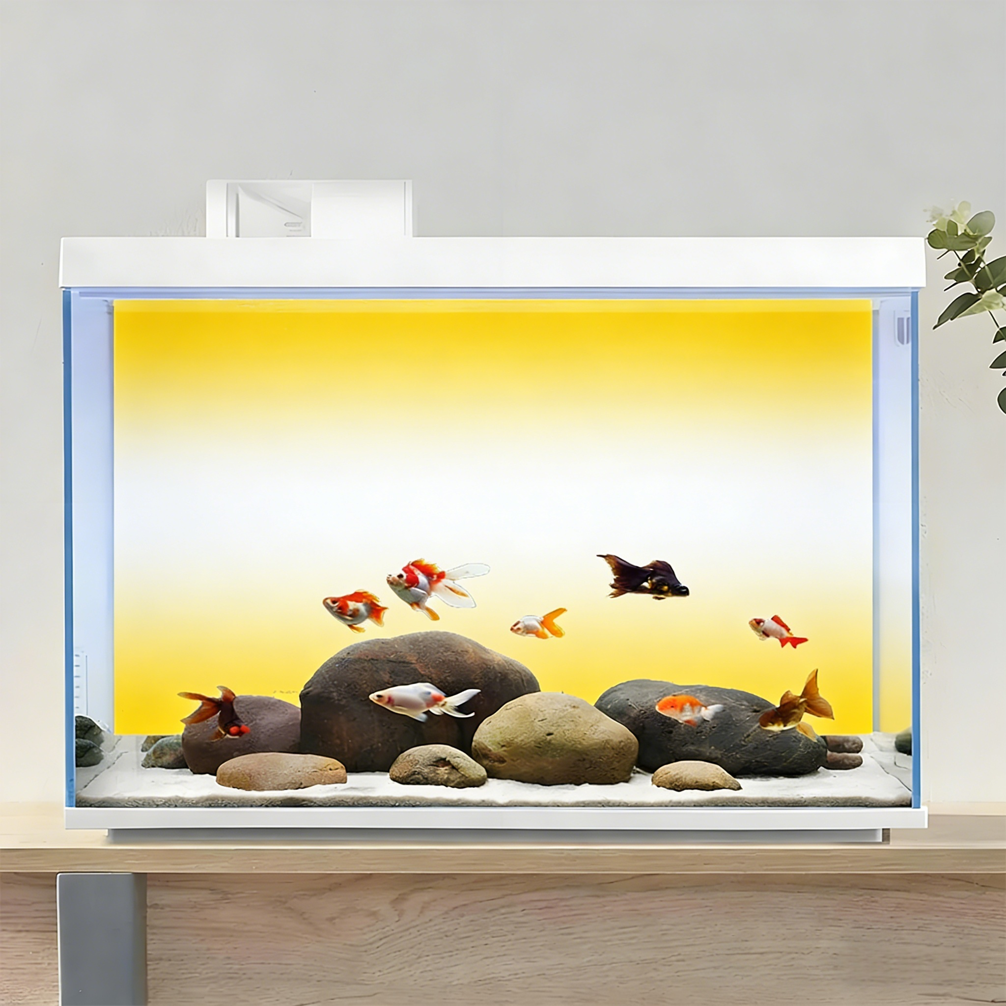 Yellow and white gradient，Fish - Aquarium Fish Yellow บทวิจารณ์และราคา