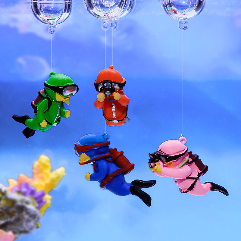 Fish Tank Diver Ornaments Land - Aquarium Fish Ball บทวิจารณ์และราคา