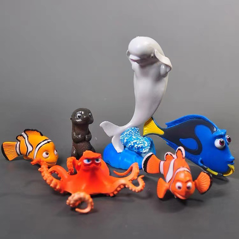Cute 6 PC Dolls Statue World O - Aquarium Fish Dolphin บทวิจารณ์และราคา