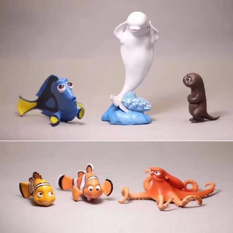 Cute 6 PC Dolls Statue World O - Aquarium Fish Dolphin บทวิจารณ์และราคา