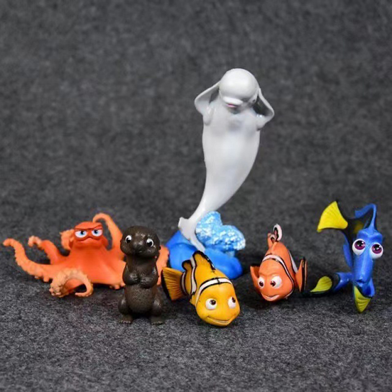 Cute 6 PC Dolls Statue World O - Aquarium Fish Dolphin บทวิจารณ์และราคา