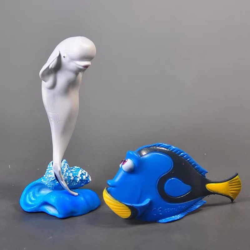 Cute 6 PC Dolls Statue World O - Aquarium Fish Dolphin บทวิจารณ์และราคา