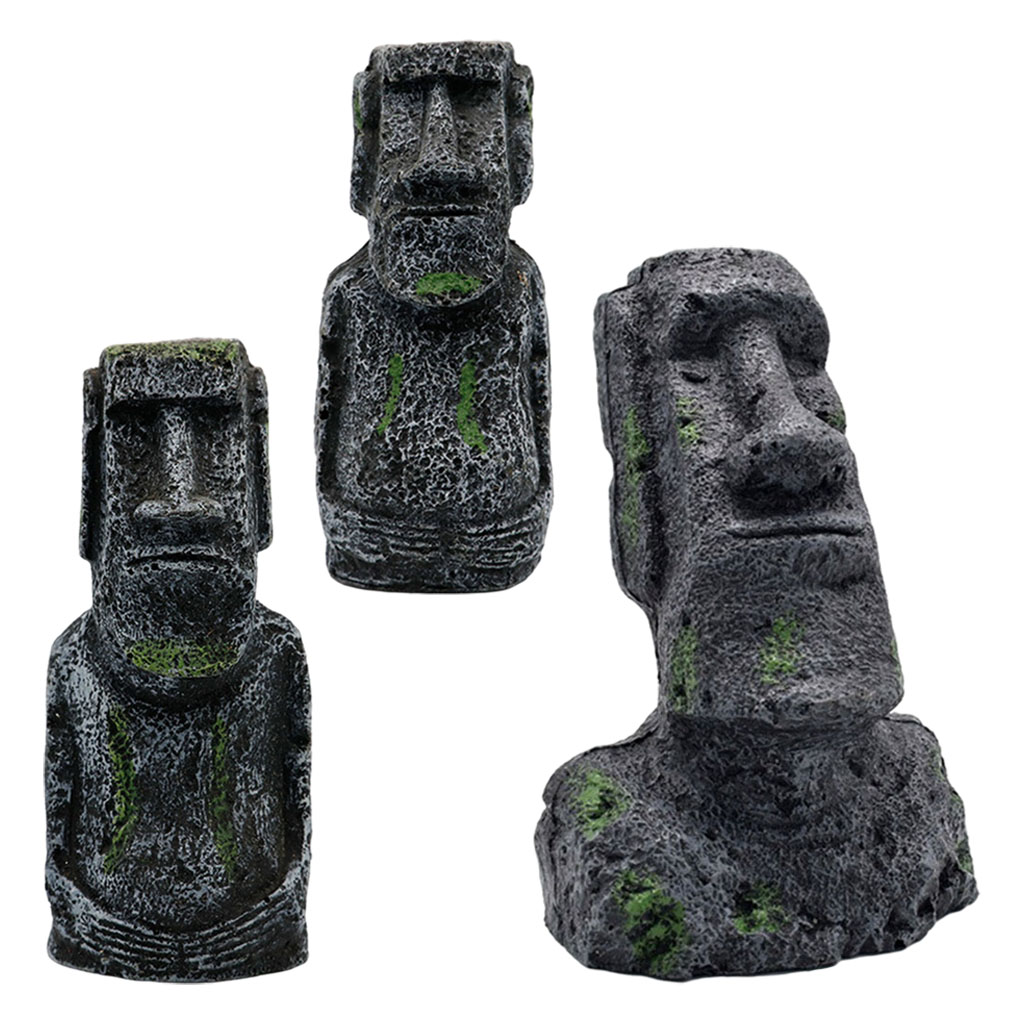 Aquarium Moai Statues Easter I - Aquarium Fish Pot บทวิจารณ์และราคา