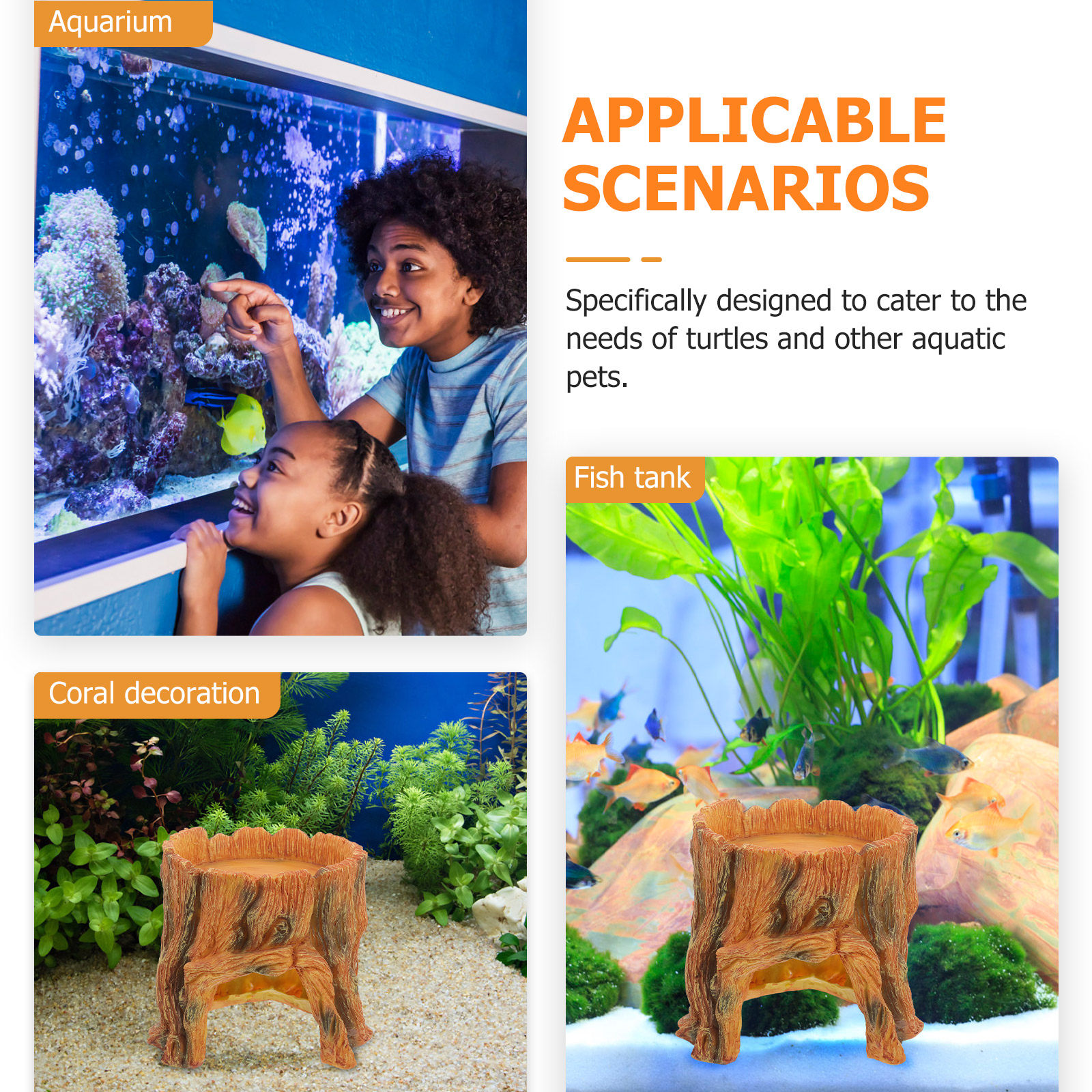 Aquarium Trunk Artificial Holl - Aquarium Fish Hideout บทวิจารณ์และราคา