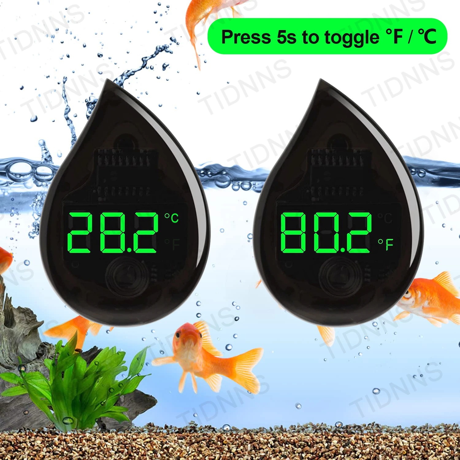 Aquarium Self-Adhesive Thermom - Aquarium Thermometer บทวิจารณ์และราคา