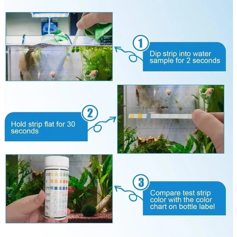 Aquarium Test Strip  Freshwate - Aquarium Test Kit บทวิจารณ์และราคา