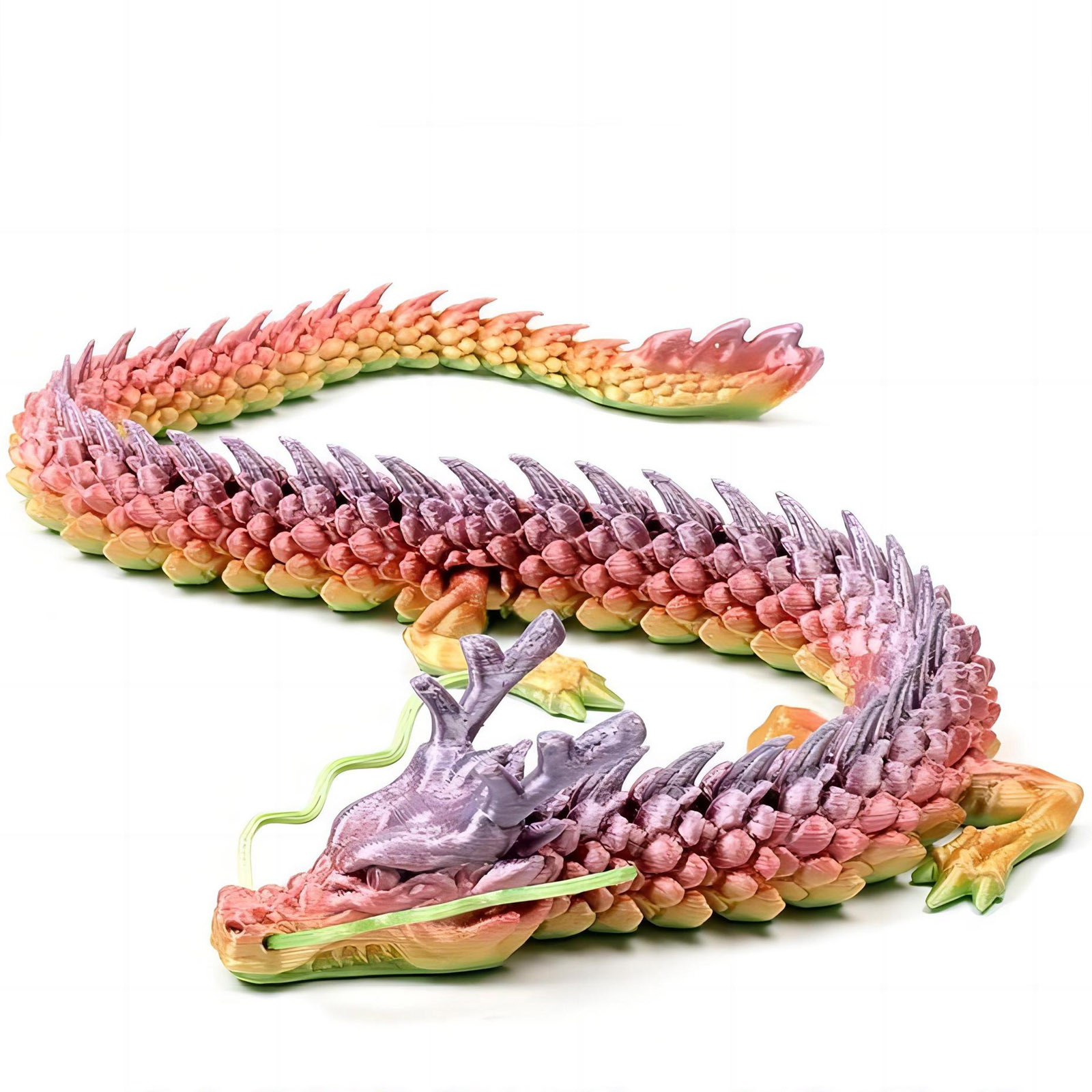 3D Printed Conjoined Dragon Or - Aquarium Fish Cartoon บทวิจารณ์และราคา