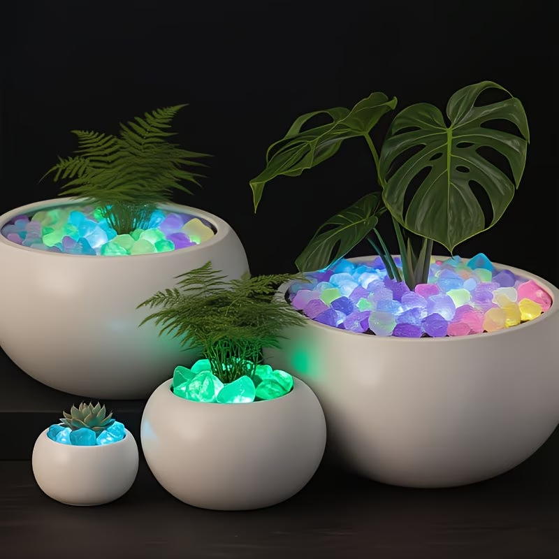 300PCS Luminous Pebble Set,0.9 - Aquarium Fish Pot บทวิจารณ์และราคา