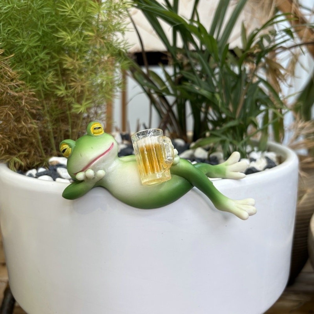 Hanging Flower Pot Edge Frog D - Aquarium Fish Pot บทวิจารณ์และราคา