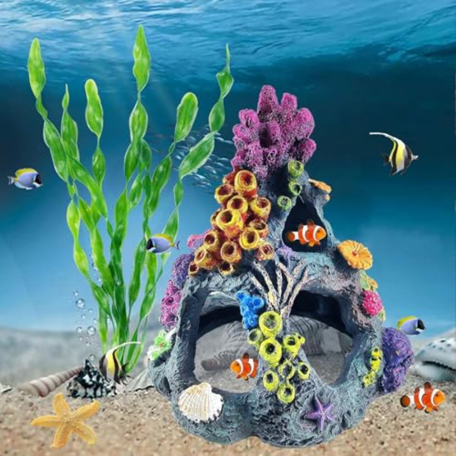 Fish Tank Decoration Set, Aqua - Aquarium Fish Betta บทวิจารณ์และราคา