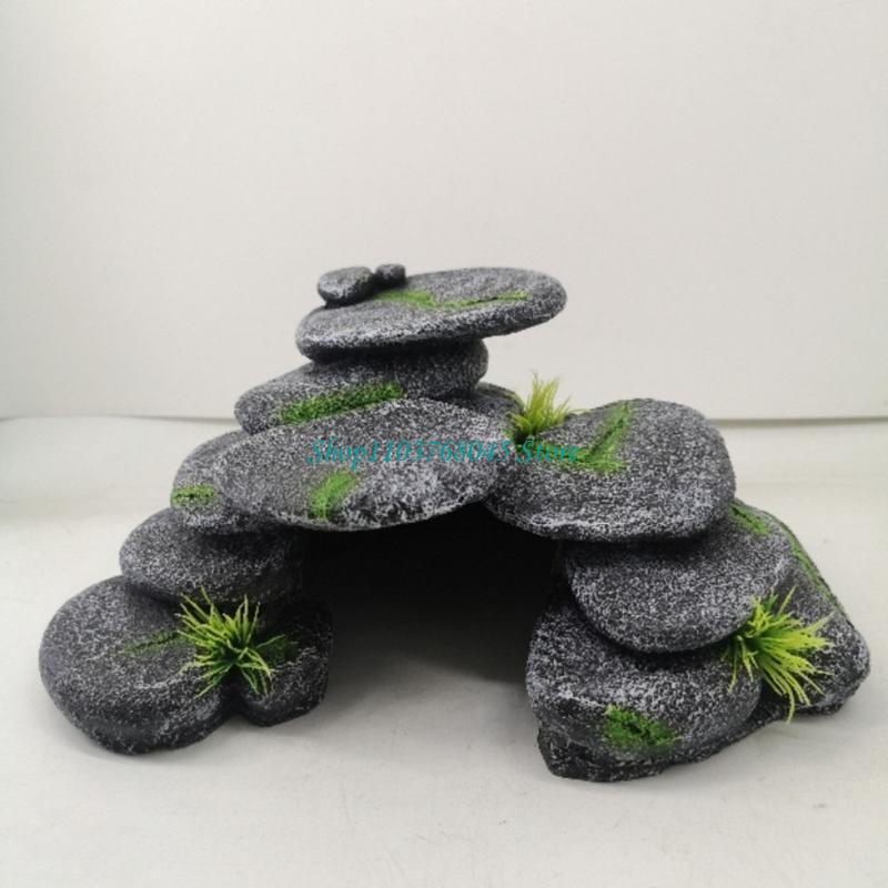 Aquariums Rock Stone Cave Deco - Aquarium Fish Hideout บทวิจารณ์และราคา
