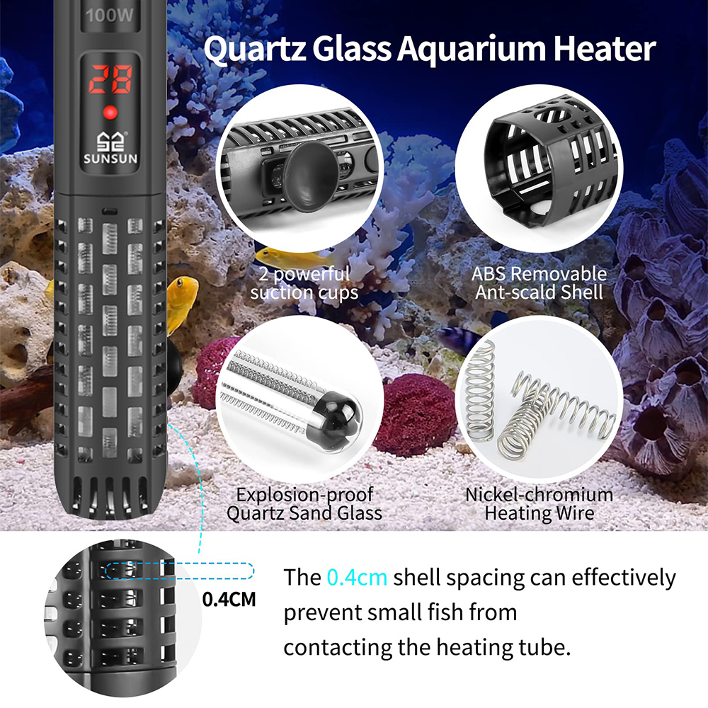 Aquariums Submersible Heater D - Aquarium Thermometer บทวิจารณ์และราคา