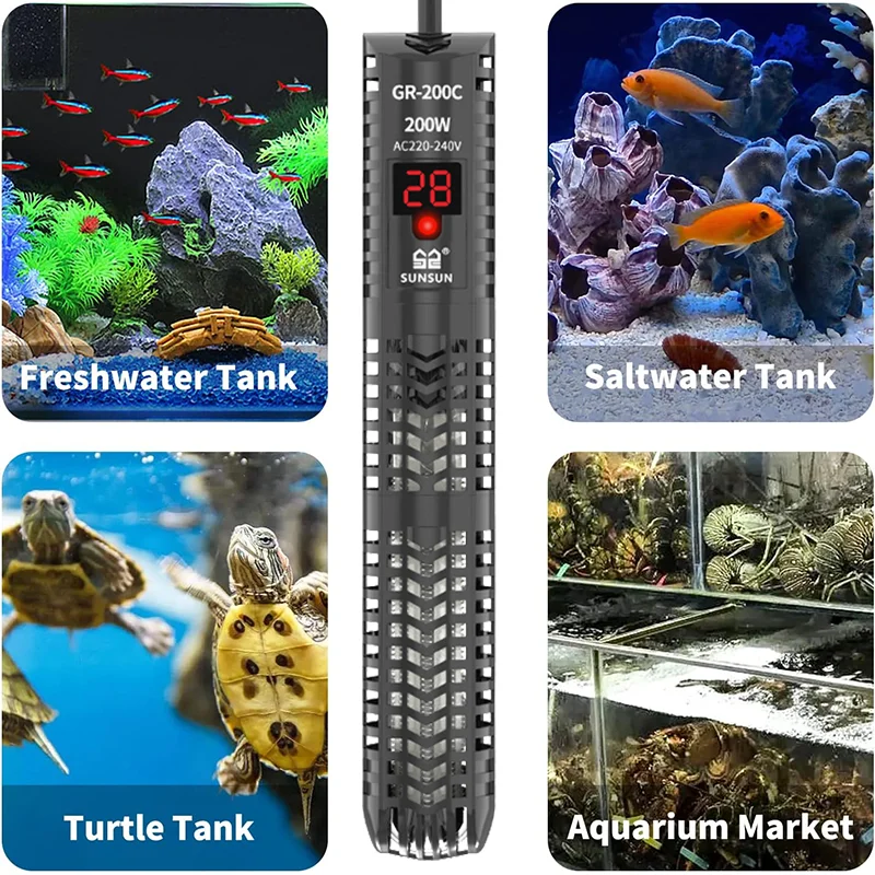 Aquariums Submersible Heater D - Aquarium Thermometer บทวิจารณ์และราคา