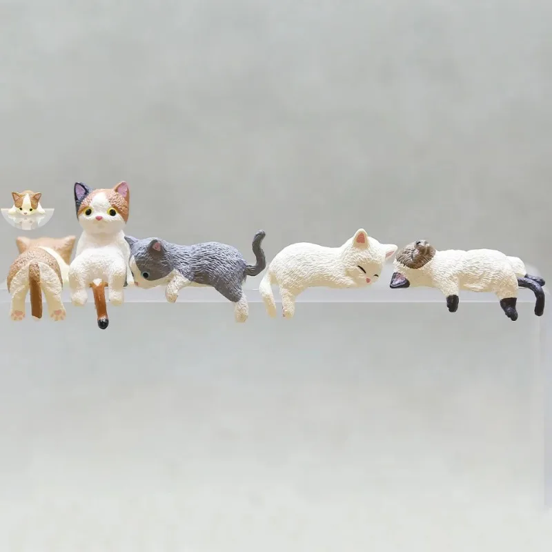 Cute Cartoon Cat Decor PVC Hom - Aquarium Fish Cartoon บทวิจารณ์และราคา