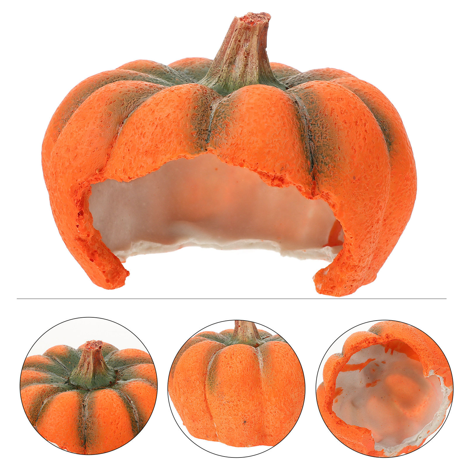 Adorable Pumpkin Aquarium Hide - Aquarium Fish Yellow บทวิจารณ์และราคา