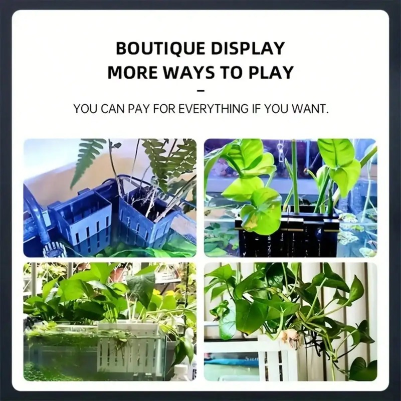 Aquarium Plant Holder Black Pl - Aquarium Fish Black บทวิจารณ์และราคา