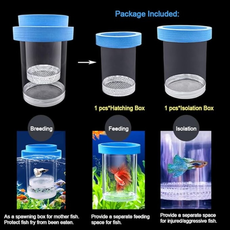 Floating Fish Breeding Isolati - Aquarium Fish Betta บทวิจารณ์และราคา