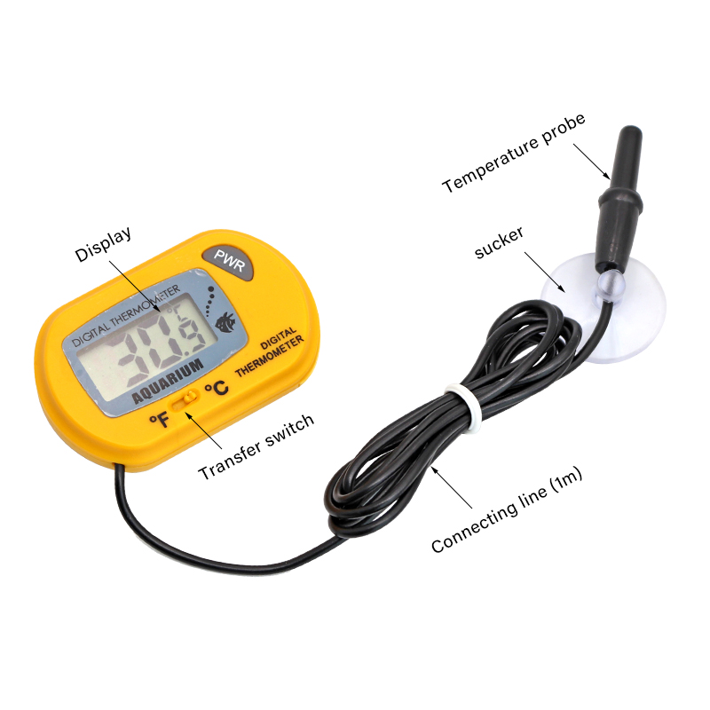 Fish Tank Thermometer LCD Digi - Aquarium Thermometer บทวิจารณ์และราคา