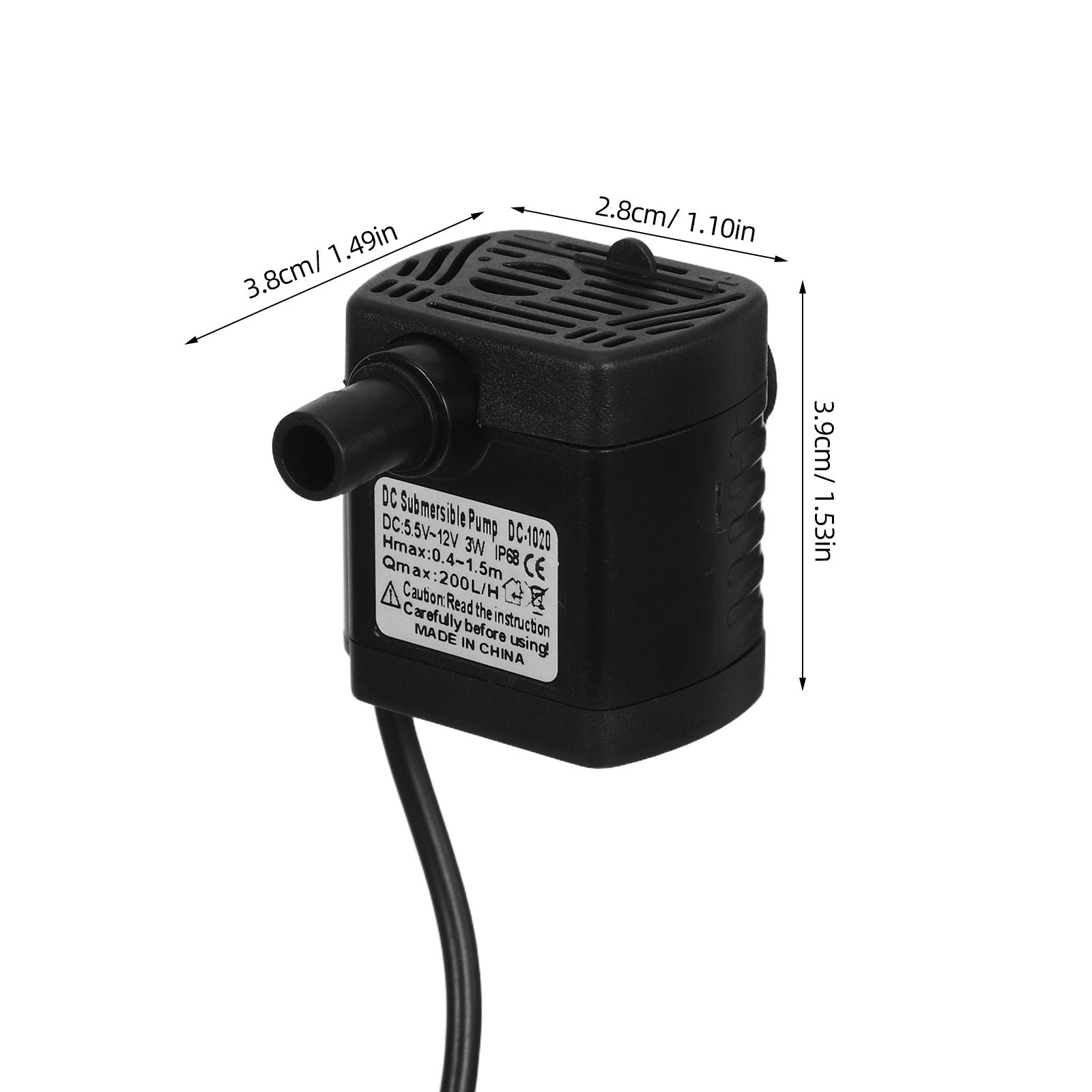 Dc-1020 3W 12V Submersible Aqu - Aquarium Fish Black บทวิจารณ์และราคา