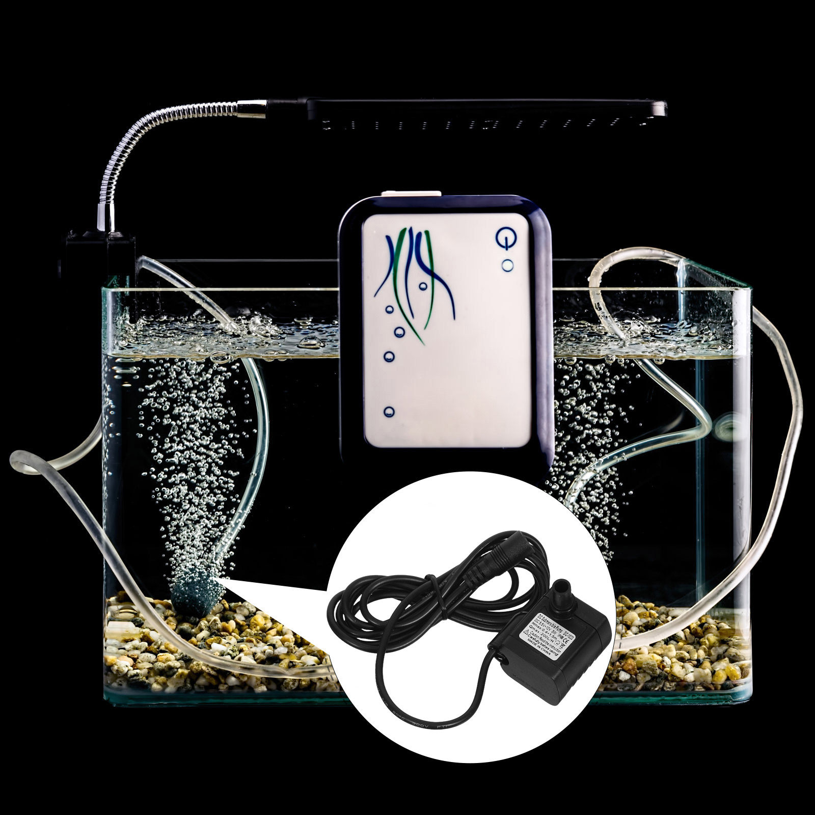 Dc-1020 3W 12V Submersible Aqu - Aquarium Fish Black บทวิจารณ์และราคา