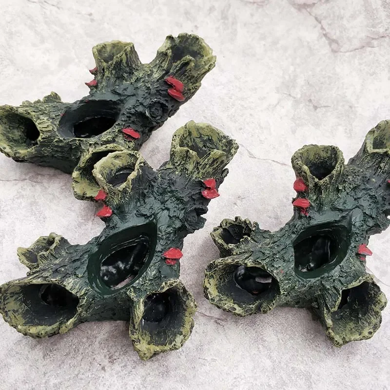 Resin Rockery Fish Tank Landsc - Aquarium Fish Hide บทวิจารณ์และราคา