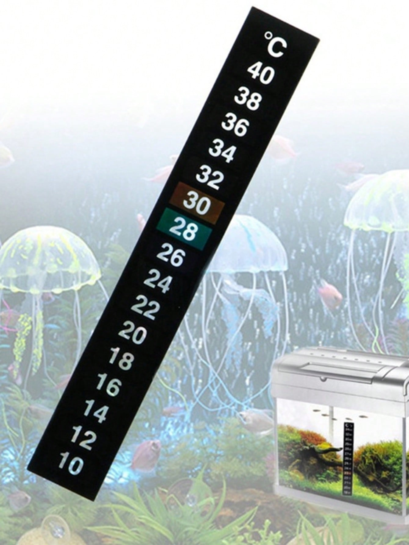 1pc-Accurate and easy to read  - Aquarium Thermometer บทวิจารณ์และราคา