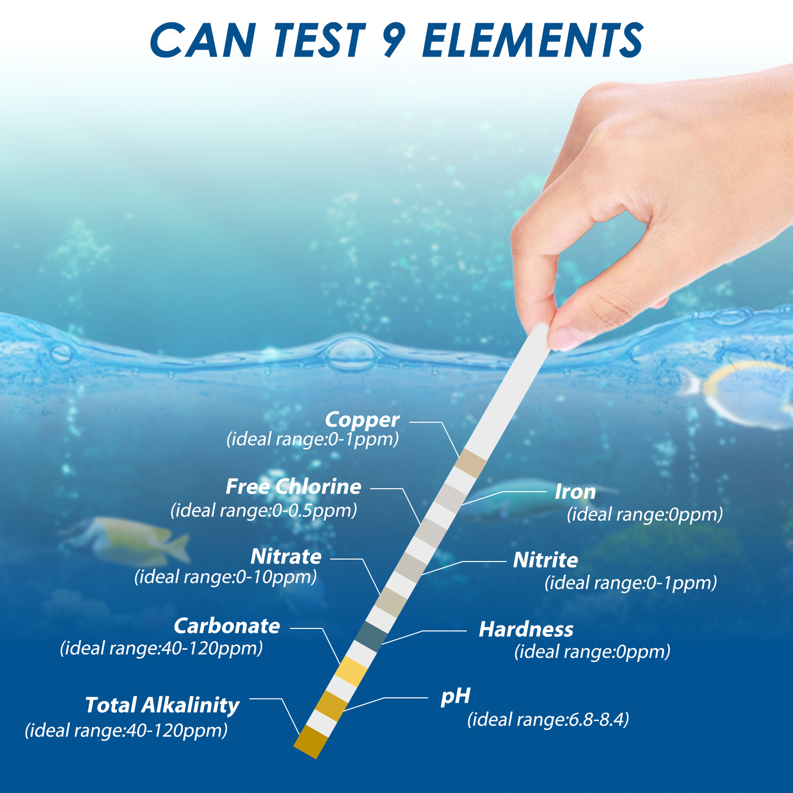 100Pcs Aquarium Test Strips Wa - Aquarium Test Kit บทวิจารณ์และราคา