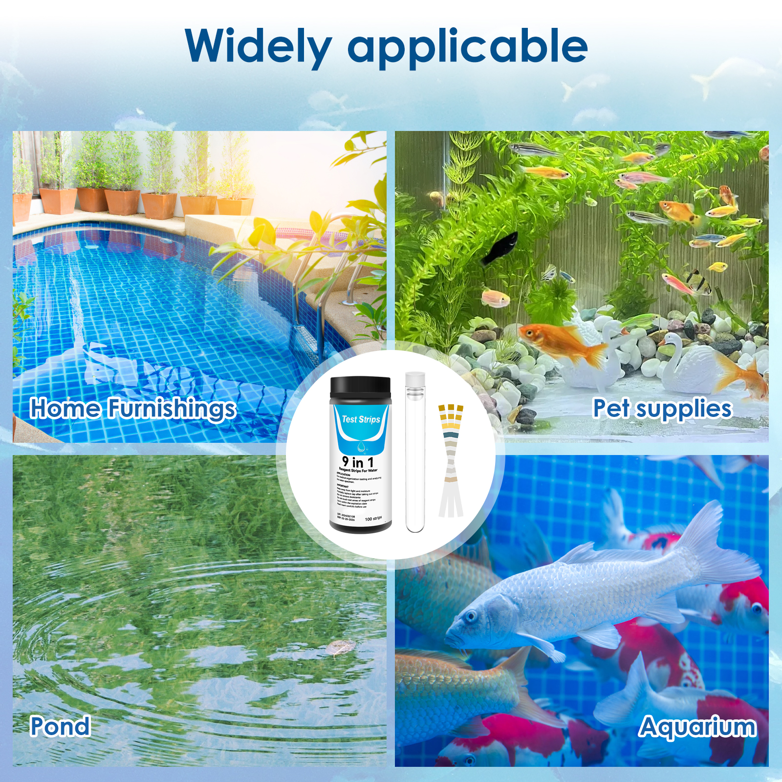 100Pcs Aquarium Test Strips Wa - Aquarium Test Kit บทวิจารณ์และราคา