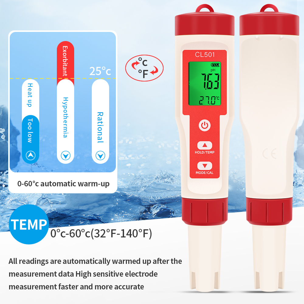 PH/CL2/H2/ORP/Temperature Mete - Aquarium Test Kit บทวิจารณ์และราคา