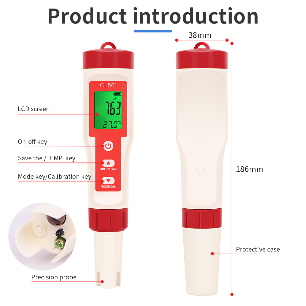 PH/CL2/H2/ORP/Temperature Mete - Aquarium Test Kit บทวิจารณ์และราคา