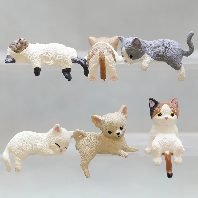 1Pc Cute Cartoon Cat PVC Home  - Aquarium Fish Cartoon บทวิจารณ์และราคา