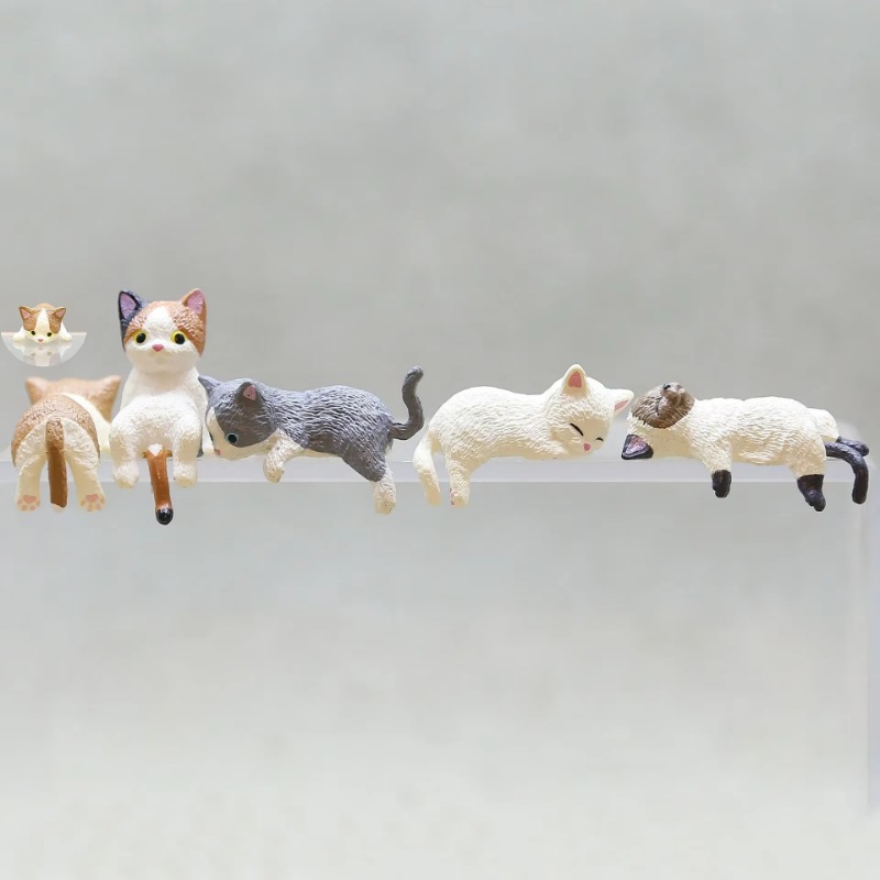 1Pc Cute Cartoon Cat PVC Home  - Aquarium Fish Cartoon บทวิจารณ์และราคา