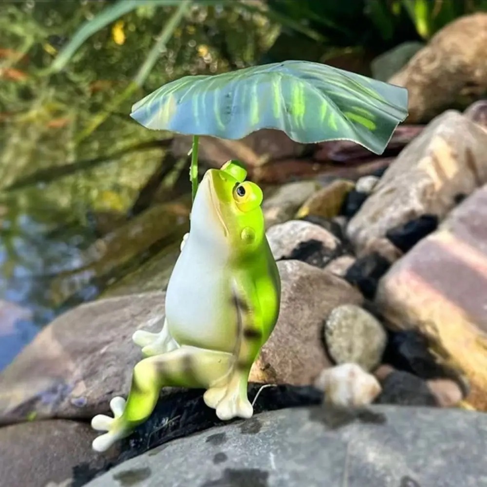 Cartoon Resin Frog Figurine Cr - Aquarium Fish Cartoon บทวิจารณ์และราคา