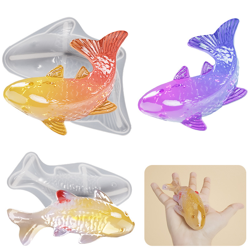 3D Koi Fish Shaped Epoxy Resin - Aquarium Fish Types บทวิจารณ์และราคา