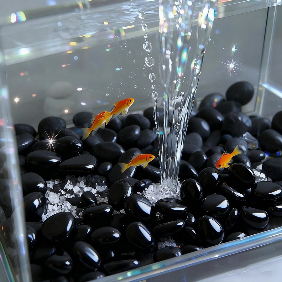 200g Black High Polished Natur - Aquarium Fish Types บทวิจารณ์และราคา