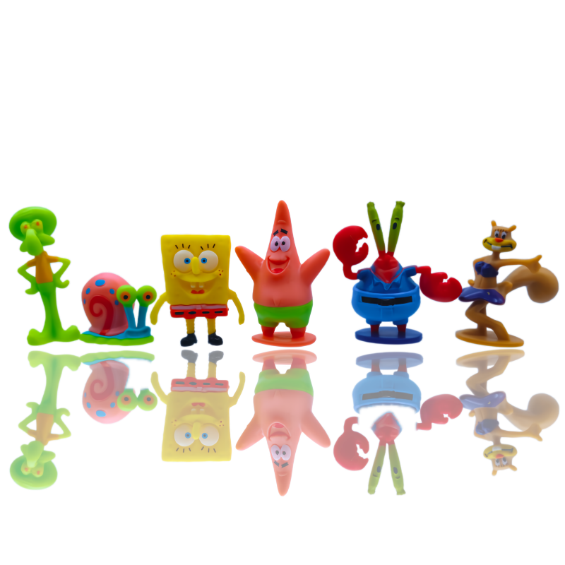 6pcs SpongeBob Fish Tank Decor - Aquarium Fish Types บทวิจารณ์และราคา