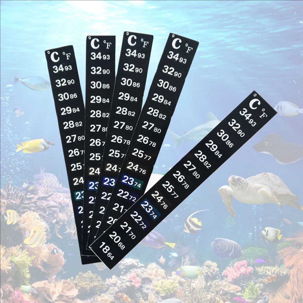 5Pcs/10Pcs Aquarium Fish Tank  - Aquarium Thermometer บทวิจารณ์และราคา