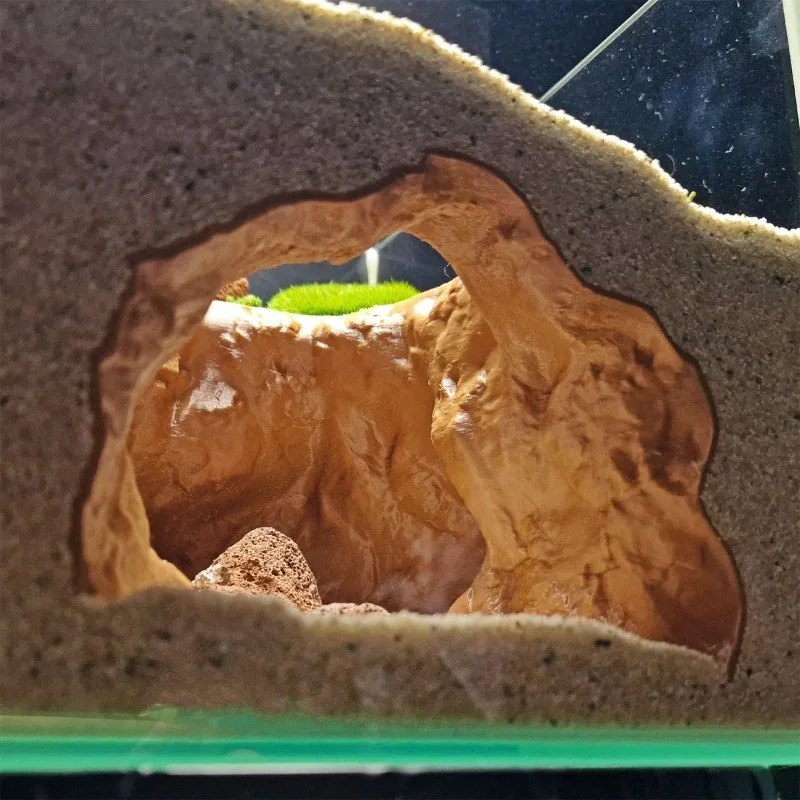 Sinkhole Cave Aquarium Ornamen - Aquarium Fish Hideout บทวิจารณ์และราคา