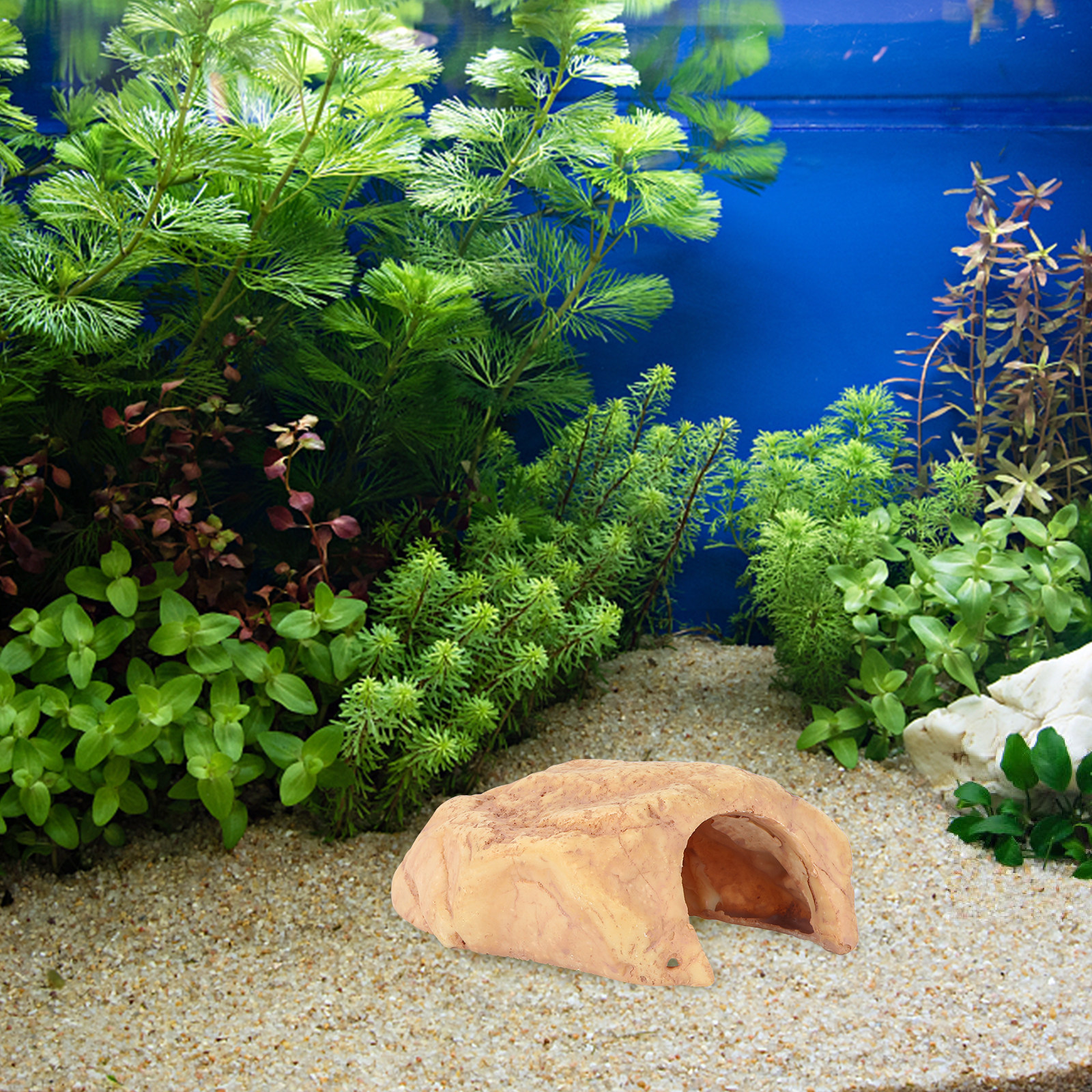 1Pcs Resin Simulation Stone Fi - Aquarium Fish Yellow บทวิจารณ์และราคา