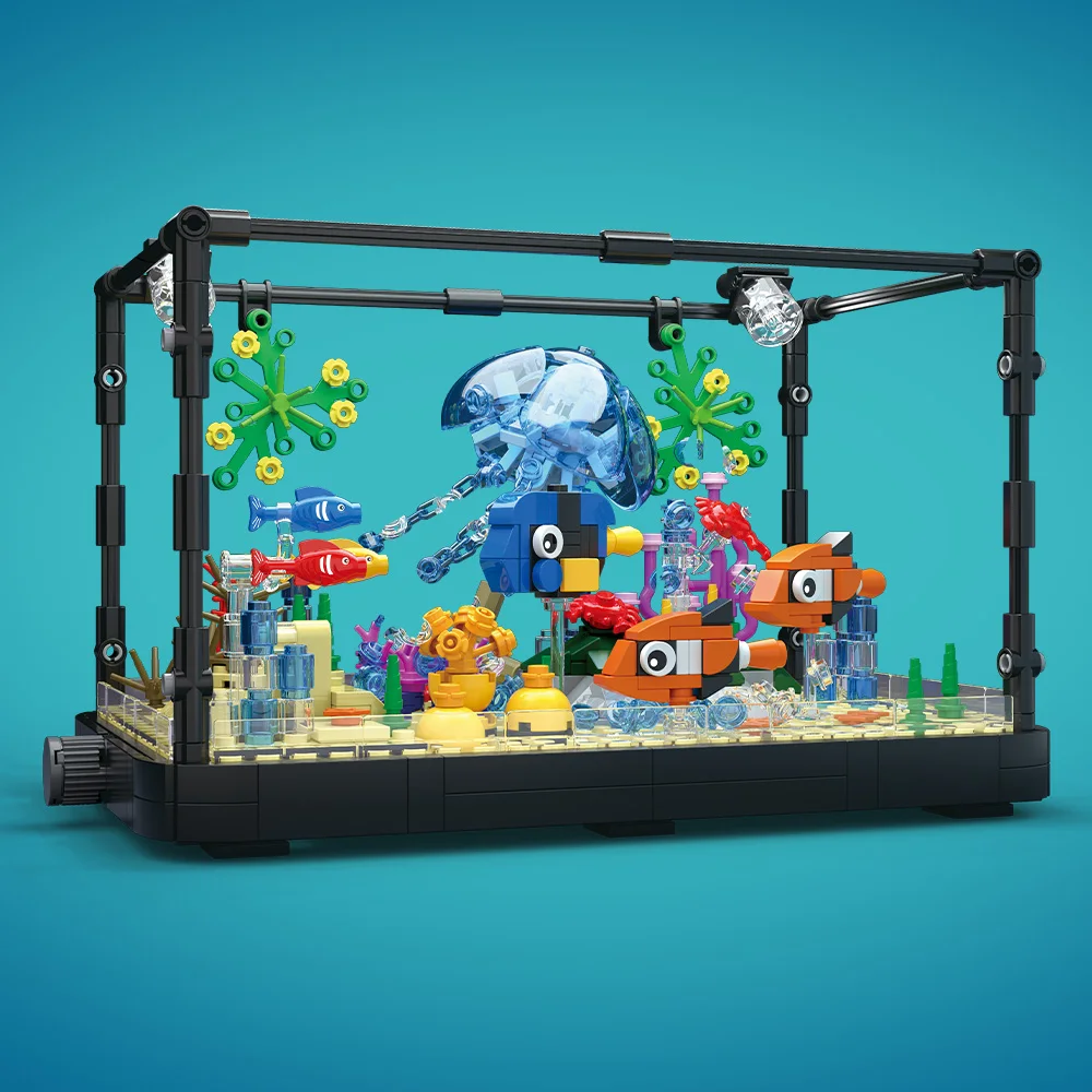 Fish Tank Building Block Set w - Aquarium Fish Types บทวิจารณ์และราคา