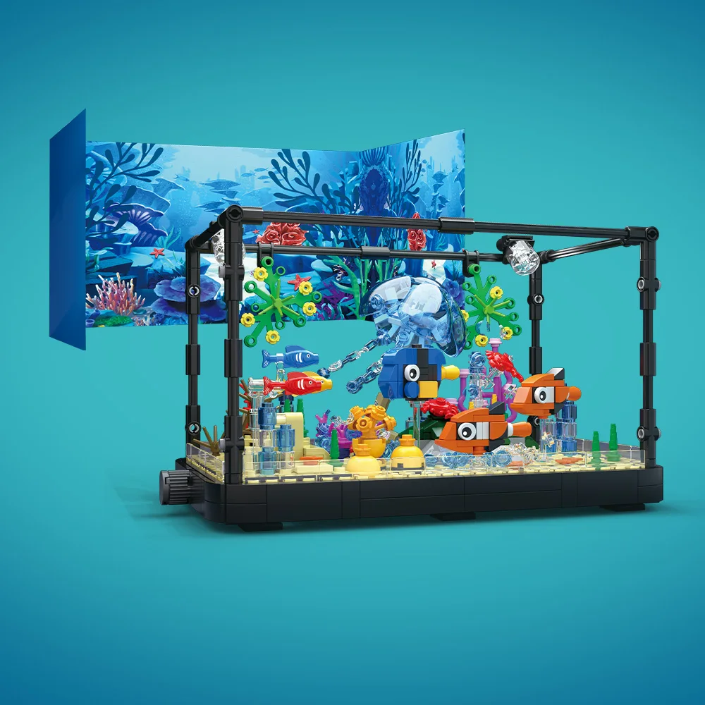 Fish Tank Building Block Set w - Aquarium Fish Types บทวิจารณ์และราคา