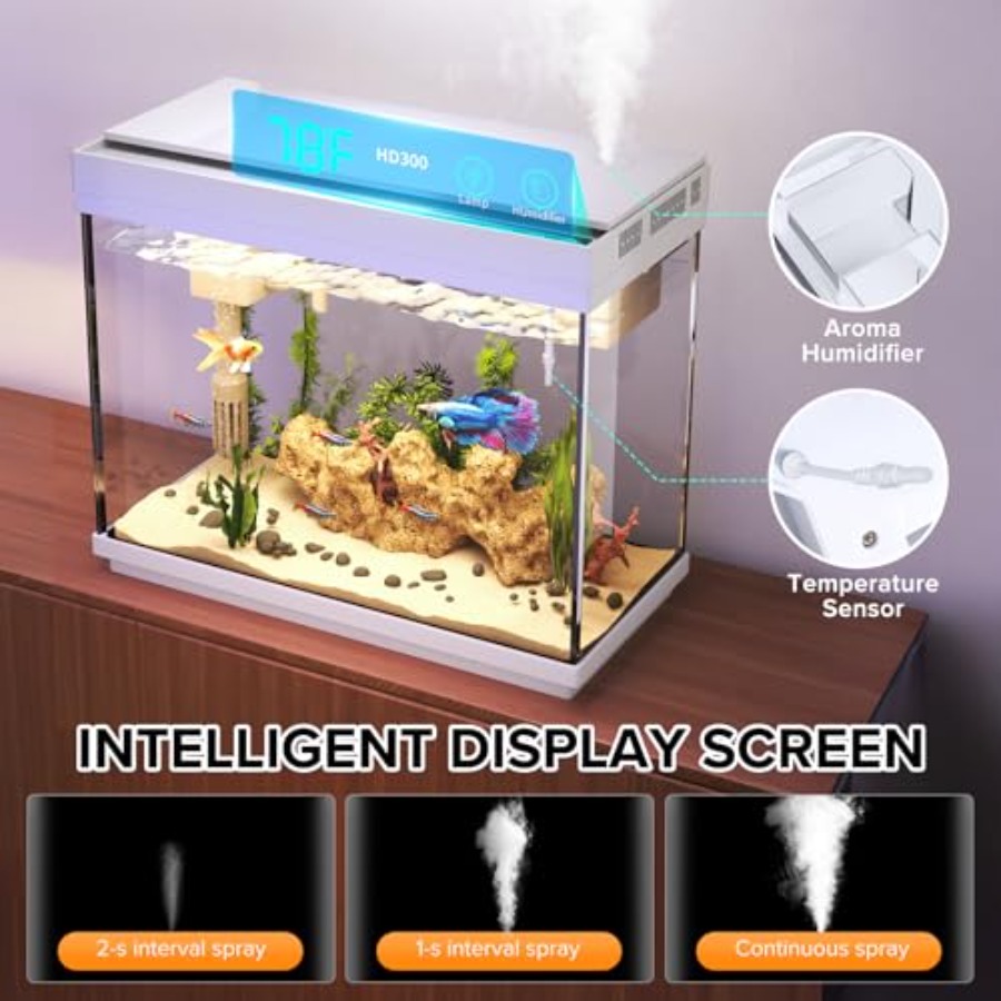 Fish Tank 2.4 Gallon Aquarium  - Aquarium Fish Black บทวิจารณ์และราคา